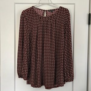 Like New Adrianna Papell Patterned Blouse